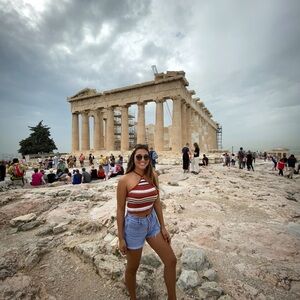 Obey Multicolor Striped Top